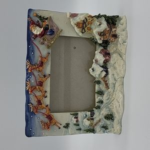 Santa Flight Christmas Frame